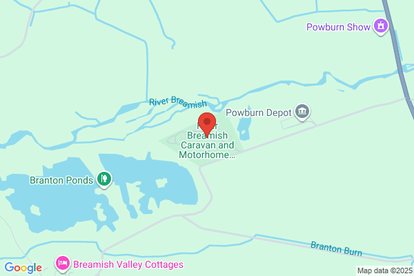 River Breamish Caravan and Motorhome Club Campsite