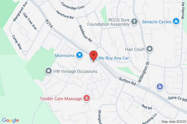 We Buy Any Car Maidstone Sutton Road