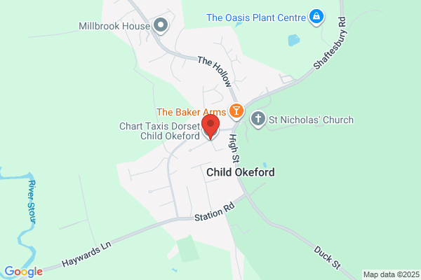 Chart Taxis Gillingham & Shaftesbury
