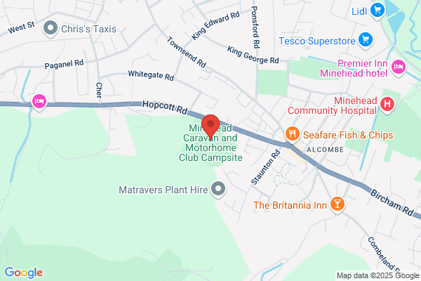 Minehead Caravan and Motorhome Club Campsite