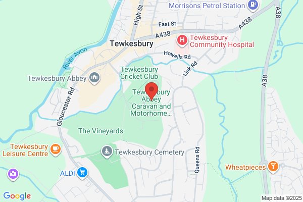 Tewkesbury Abbey Caravan and Motorhome Club Campsite